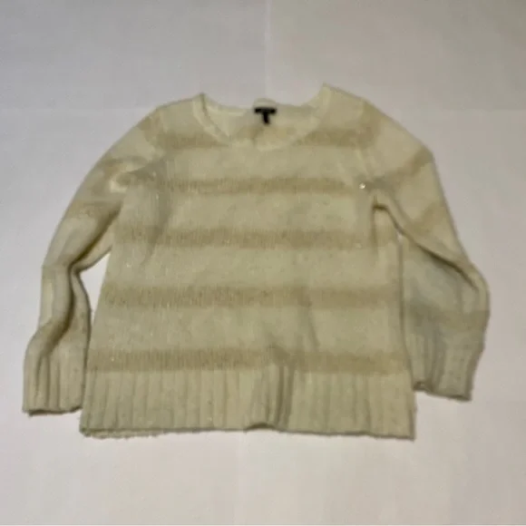 ⭐️ Apt. 9 Cream Striped Sweater size extra large🍁 - Picture 2 of 5